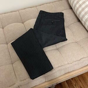 Dark gray striped AG pants